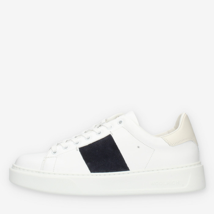 Woolrich Sneakers basse da uomo bianche e blu