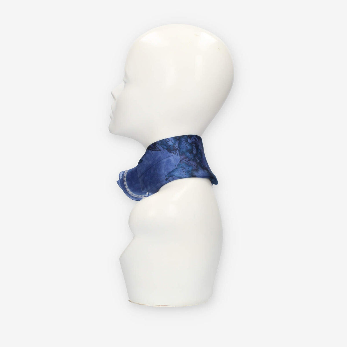Alviero Martini Prima Classe Foulard quadrato in seta Geo Color blu