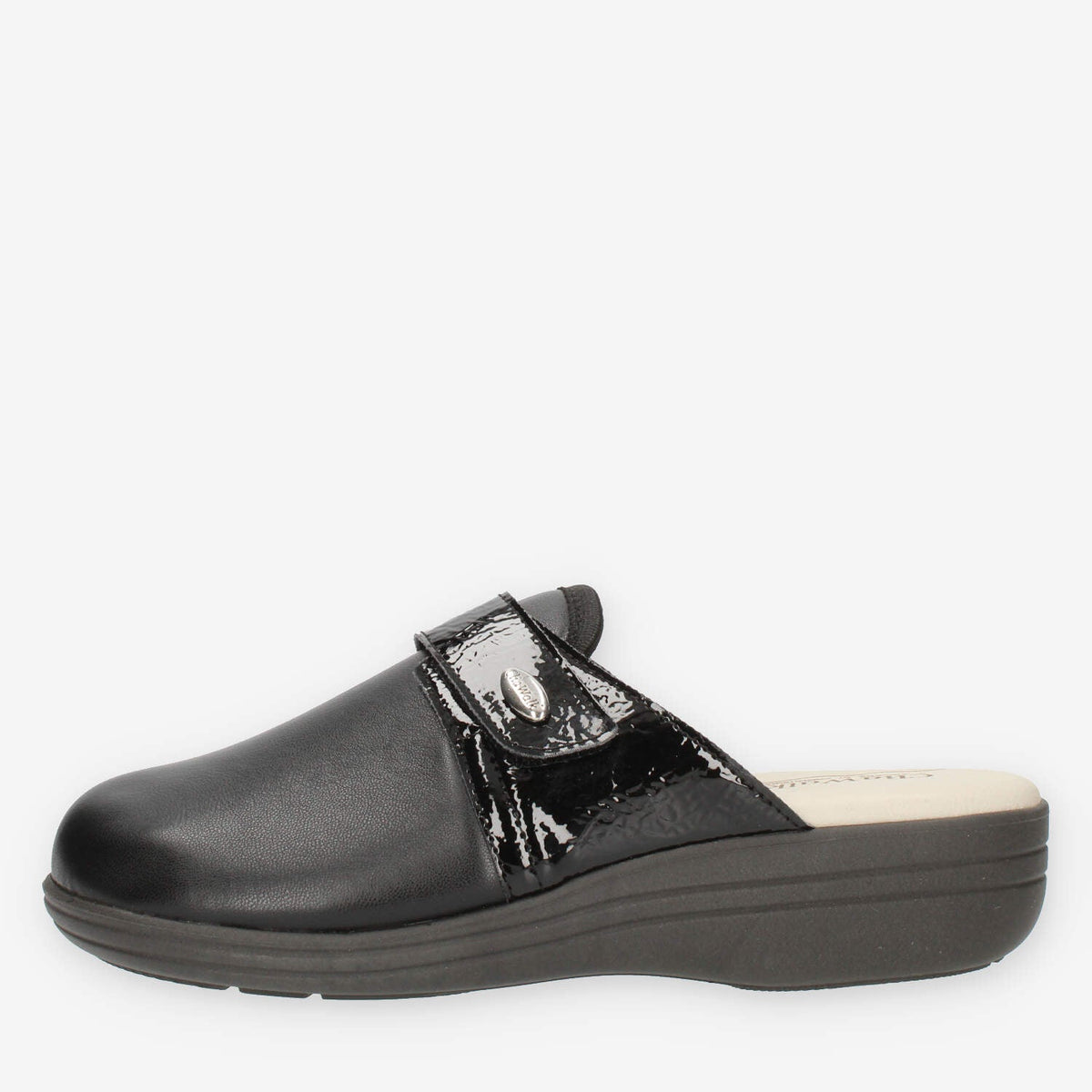 Clia Walk Elastica Ciabatte chiuse nere da donna