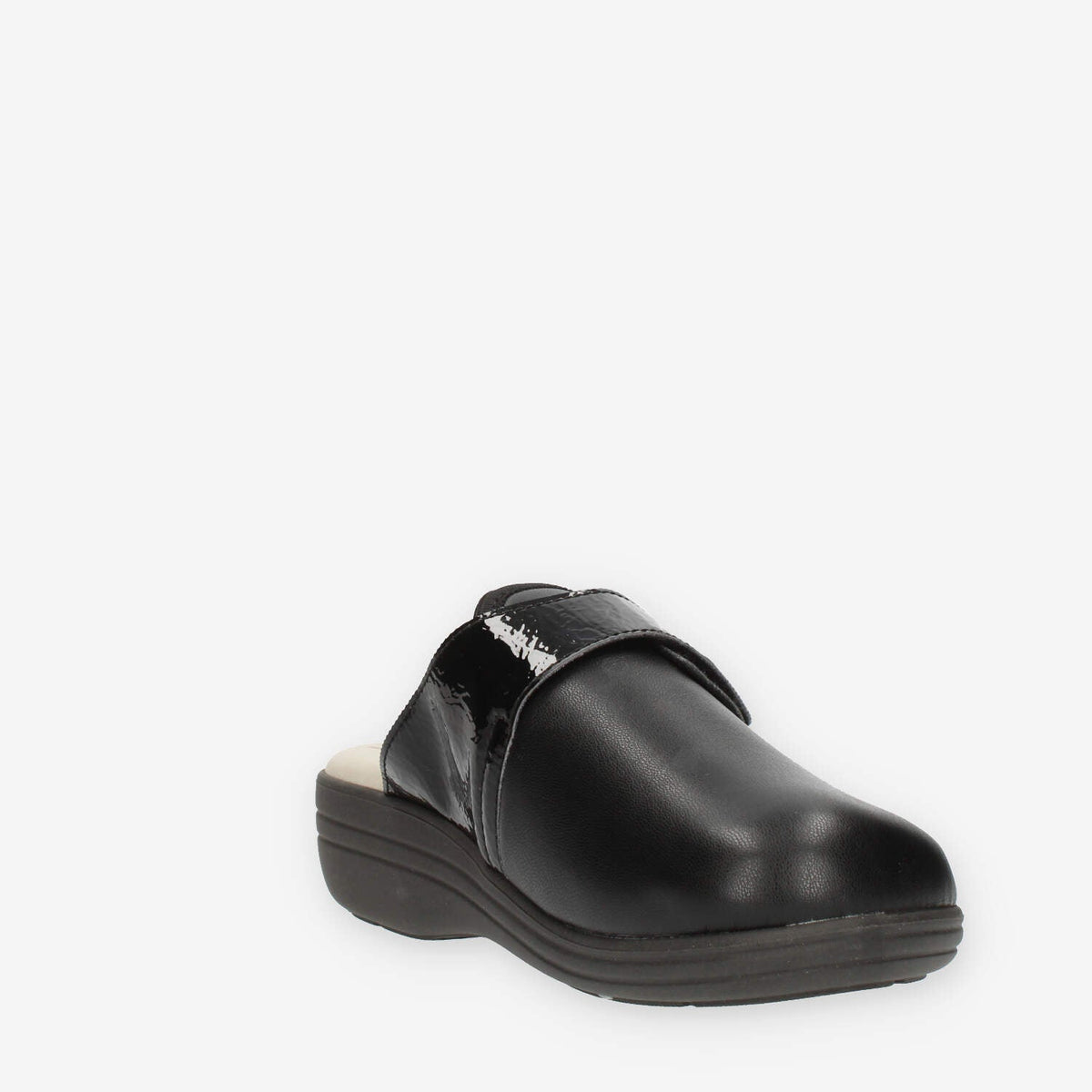 Clia Walk Elastica Ciabatte chiuse nere da donna