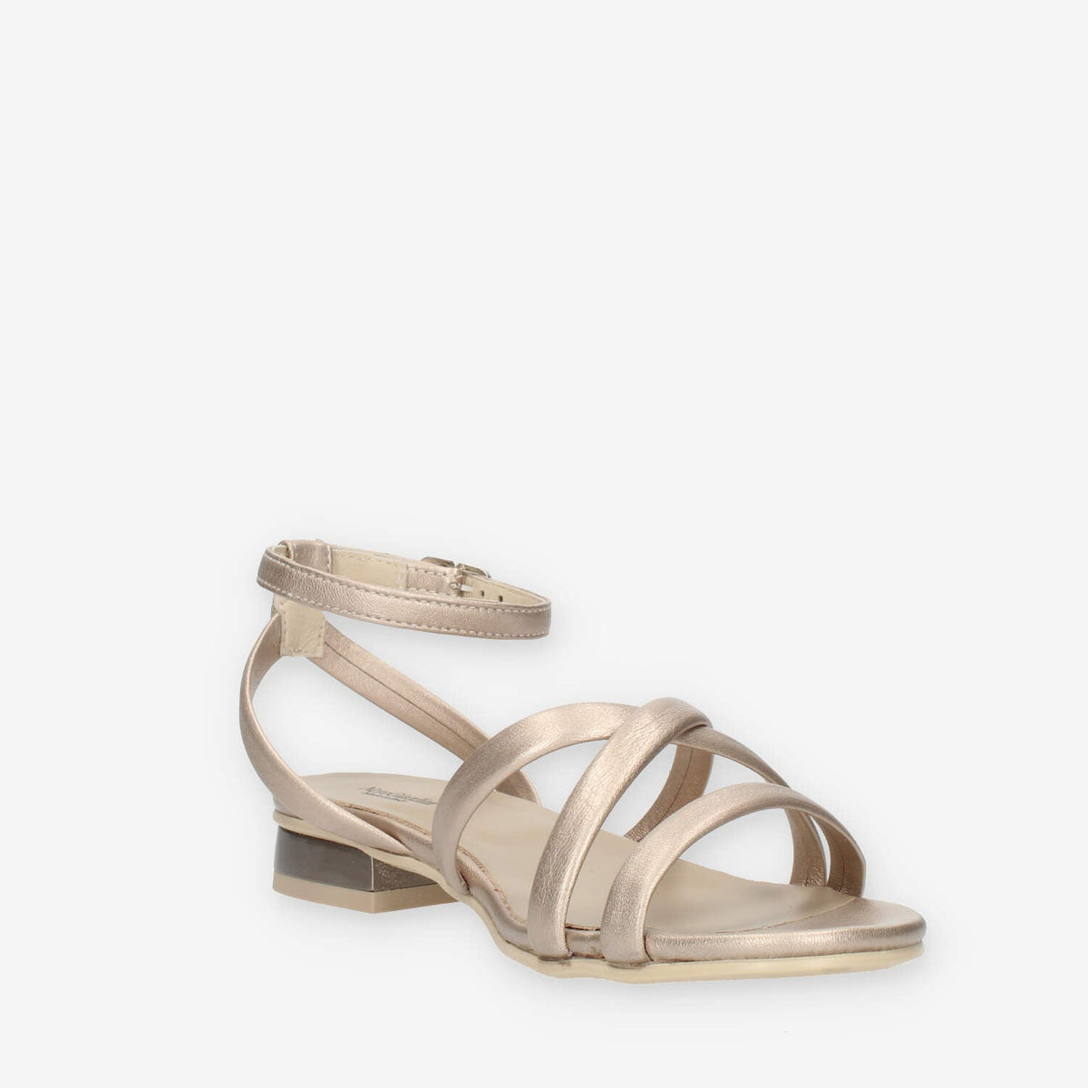 Nero Giardini Sandali bassi platino da donna