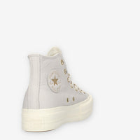 Converse CTAS Lift Hi Sneakers alte grigie in pelle