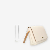 Alviero Martini Prima Classe Pochette avorio con polsiera Geo Classic