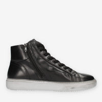 Nero Giardini Sneakers alte nere da uomo con fondo grigio