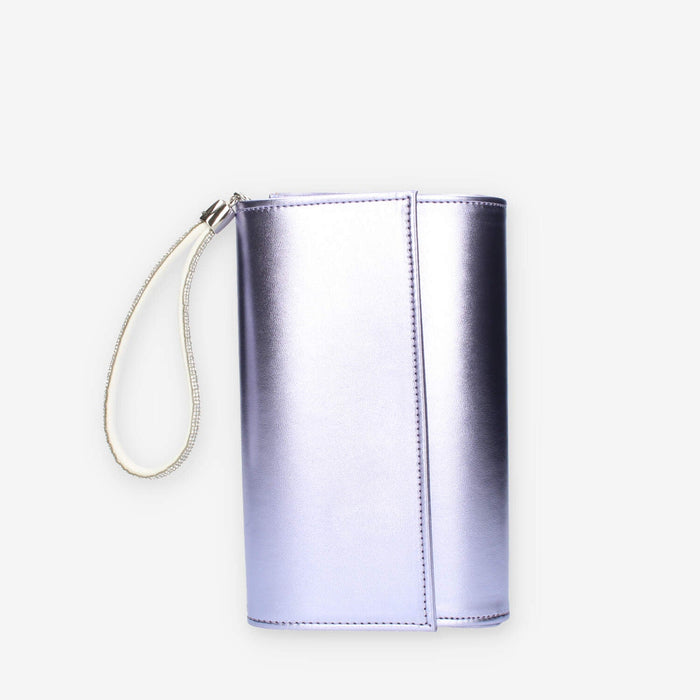 Scarlett Pochette da donna glicine con polsiera ricoperta di strass
