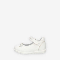Nero Giardini Ballerine bianche da bimba con fiocchetto