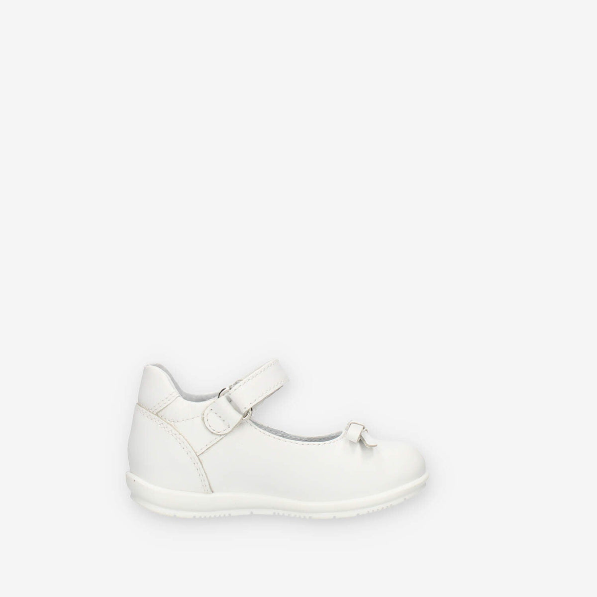 Nero Giardini Ballerine bianche da bimba con fiocchetto
