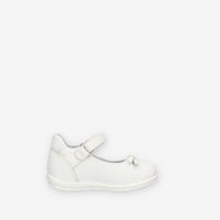 Nero Giardini Ballerine bianche da bimba con fiocchetto
