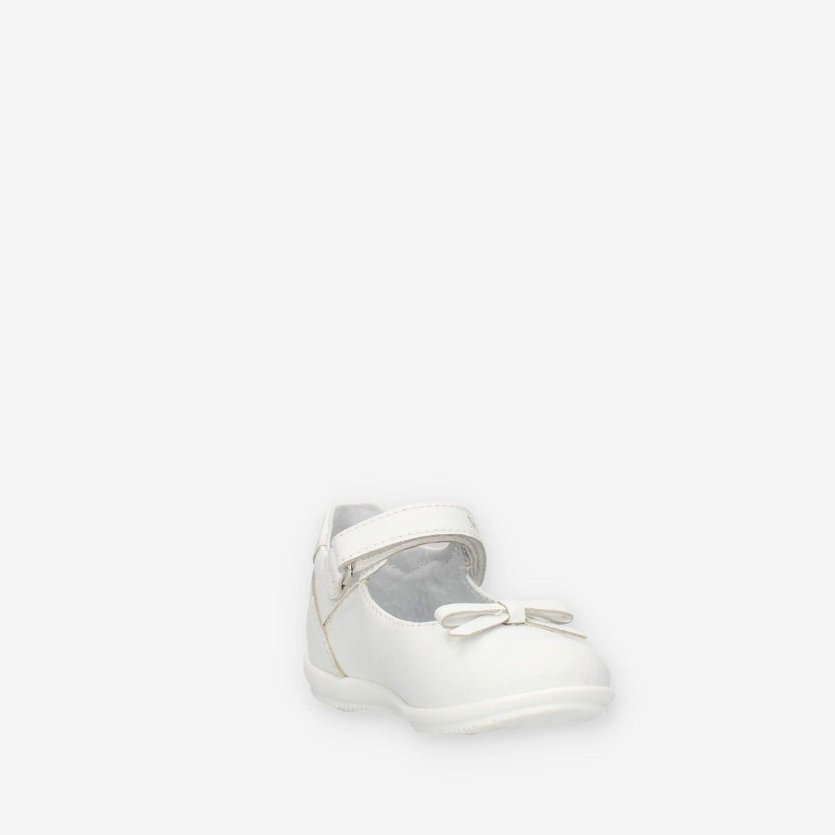 Nero Giardini Ballerine bianche da bimba con fiocchetto