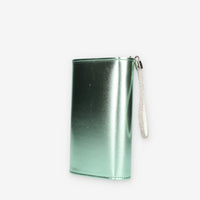Scarlett Pochette da donna verde menta con polsiera ricoperta di strass