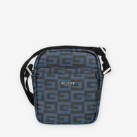 Guess Escape Tracolla logata blu da uomo