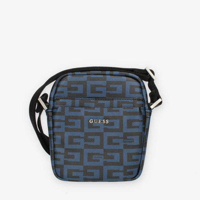 Guess Escape Tracolla logata blu da uomo