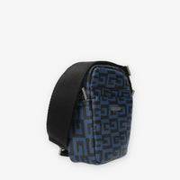 Guess Escape Tracolla logata blu da uomo