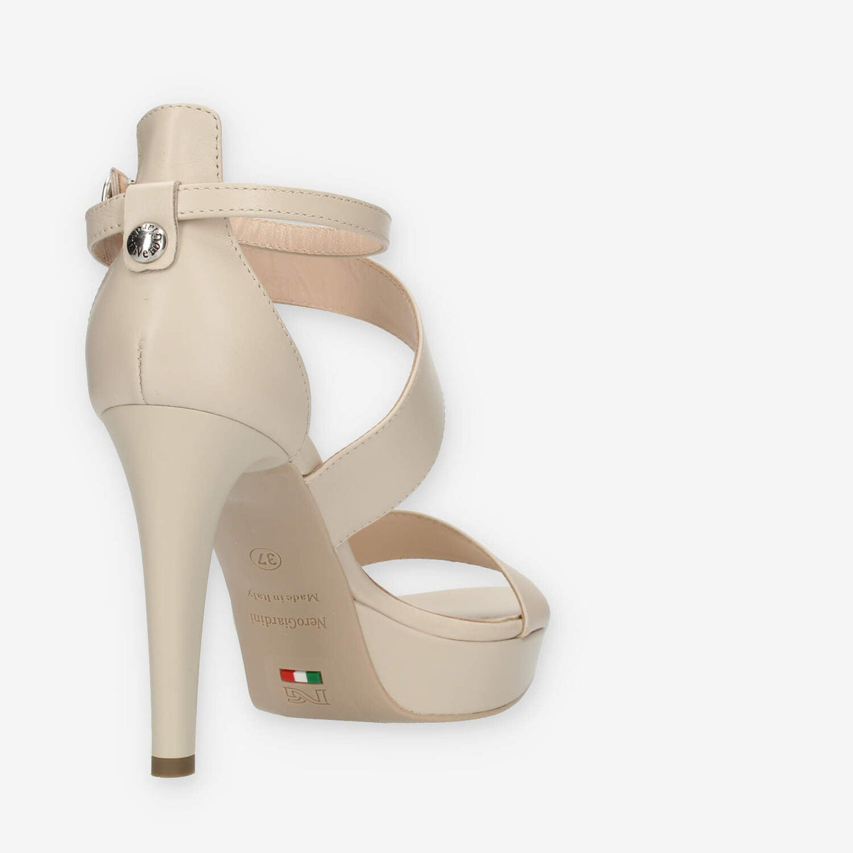 Nero Giardini Sandali beige da donna con tacco alto