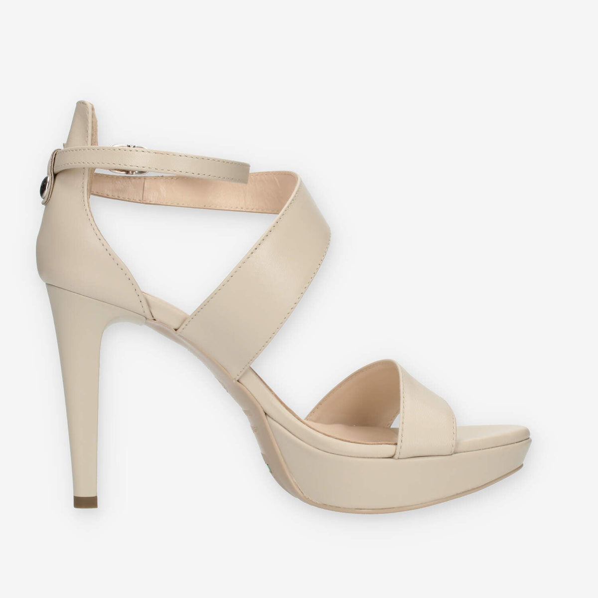 Nero Giardini Sandali beige da donna con tacco alto
