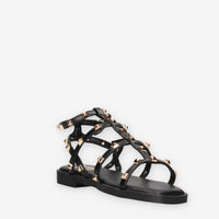 Xti Tentations 145149-NEGRO Sandali bassi neri da donna