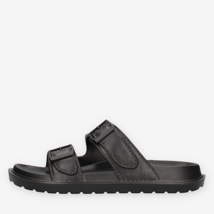 Refresh 175553-NEGRO Sandali scalzati neri da uomo
