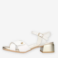 Enval Soft 1275833-BIANCO Sandali bianchi da donna con tacco