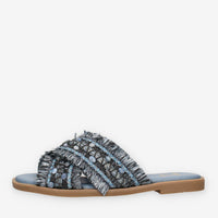 O-Joo OL61510A-44 MILEY CROSS Sandali scalzati azzurri da donna