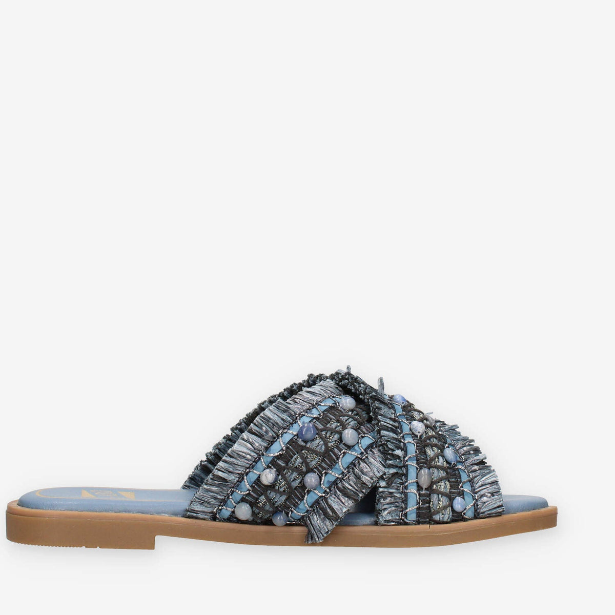 O-Joo OL61510A-44 MILEY CROSS Sandali scalzati azzurri da donna