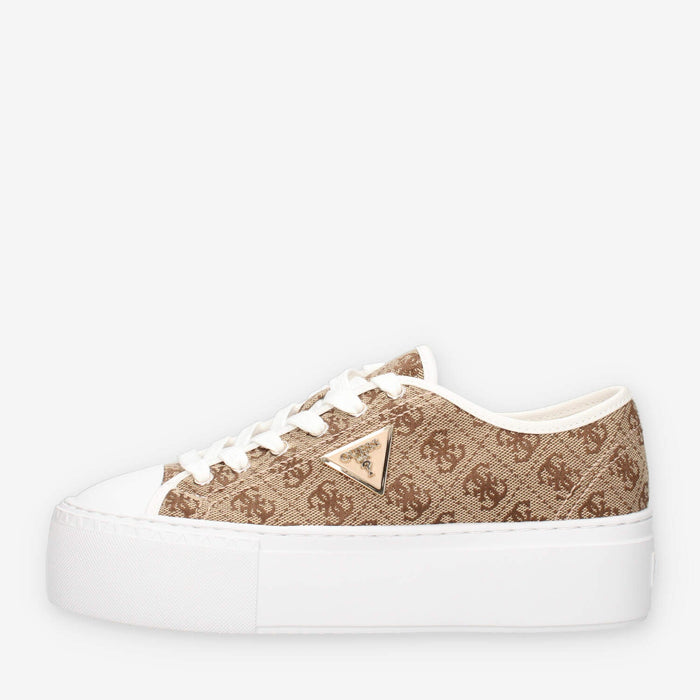Guess FLJJZ4-FAL12-BEIBR JOEZI4 Sneakers da donna beige logate