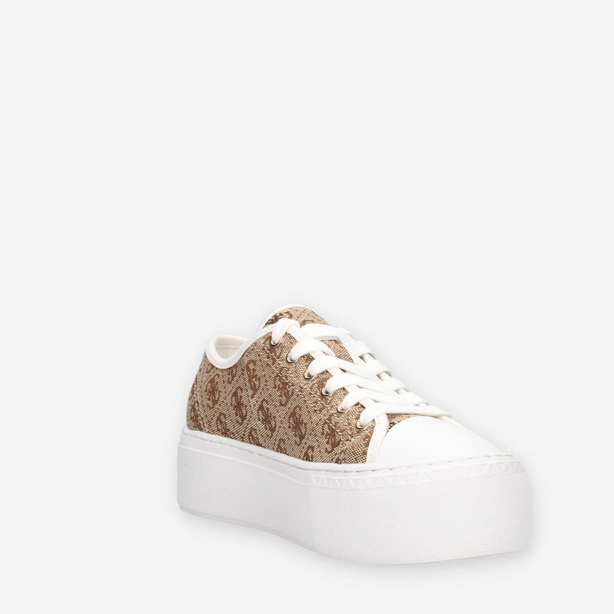 Guess FLJJZ4-FAL12-BEIBR JOEZI4 Sneakers da donna beige logate