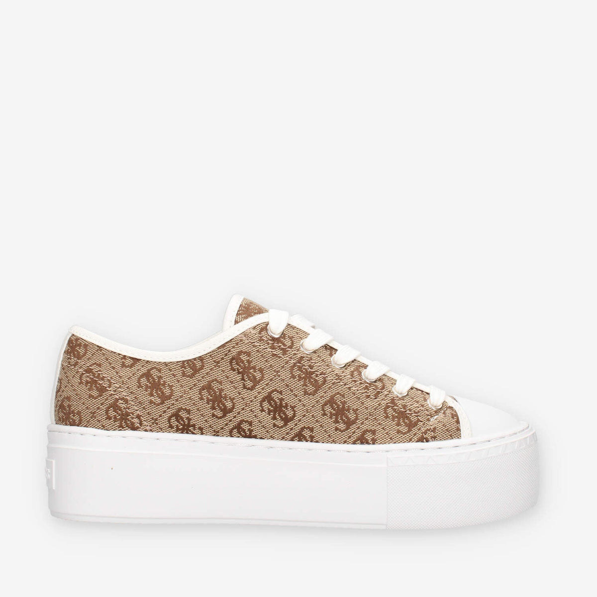 Guess FLJJZ4-FAL12-BEIBR JOEZI4 Sneakers da donna beige logate