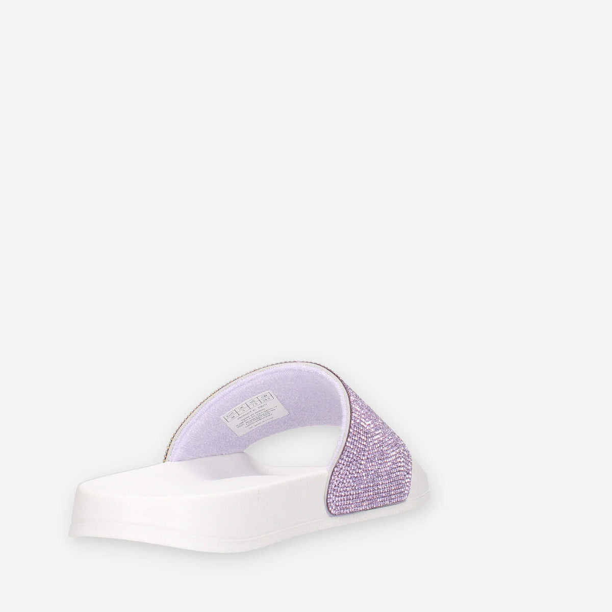 Sun 68 X36211-0124BIANCO/LILLA SLIPPERS STRASS LOGO Ciabatte bianche e lilla da donna
