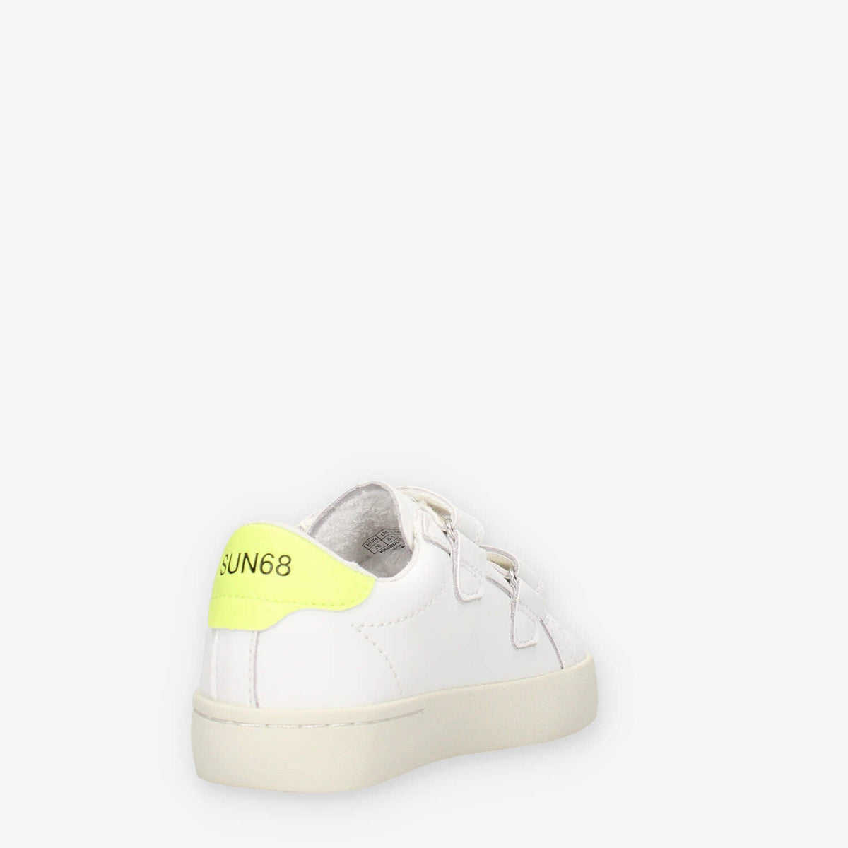 Sun 68 Z36338B0163BIANCO/GIALLO FLUO BOY'S STREET LEATHER (BABY)