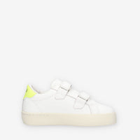 Sun 68 Z36338B0163BIANCO/GIALLO FLUO BOY'S STREET LEATHER (BABY)