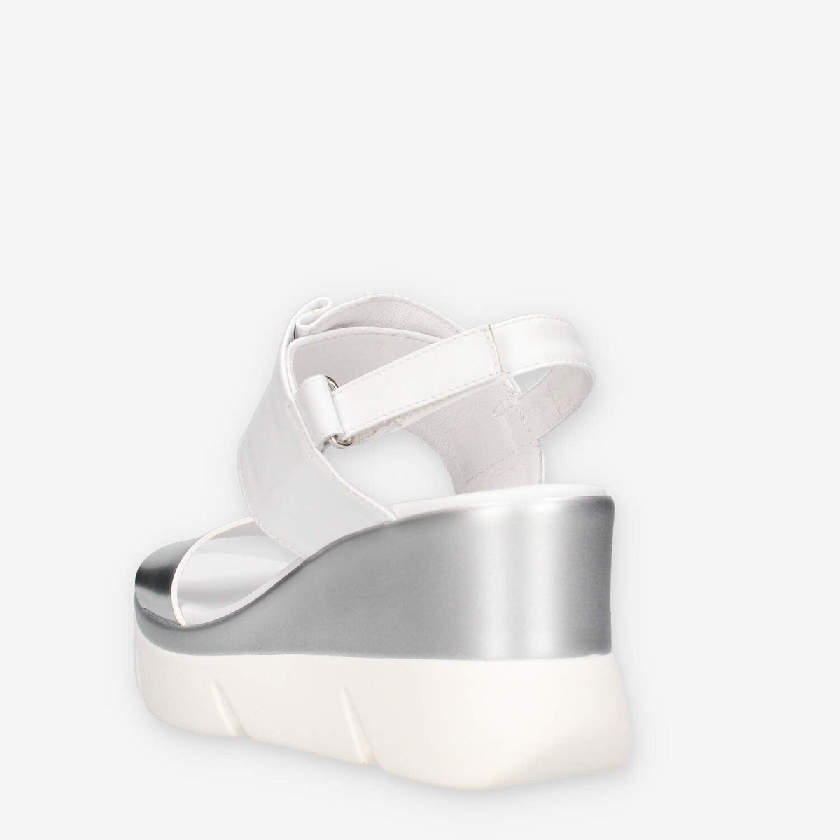Nero Giardini E616061D-700 Sandali argento e bianchi da donna