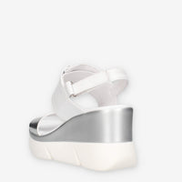 Nero Giardini E616061D-700 Sandali argento e bianchi da donna