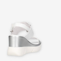 Nero Giardini E616061D-700 Sandali argento e bianchi da donna
