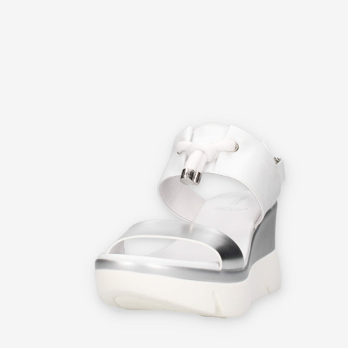Nero Giardini E616061D-700 Sandali argento e bianchi da donna