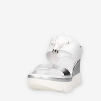 Nero Giardini E616061D-700 Sandali argento e bianchi da donna