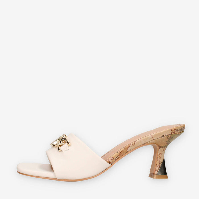 Alviero Martini Prima Classe Z1438-9662-0900 Sandali scalzati avorio e Geo Classic