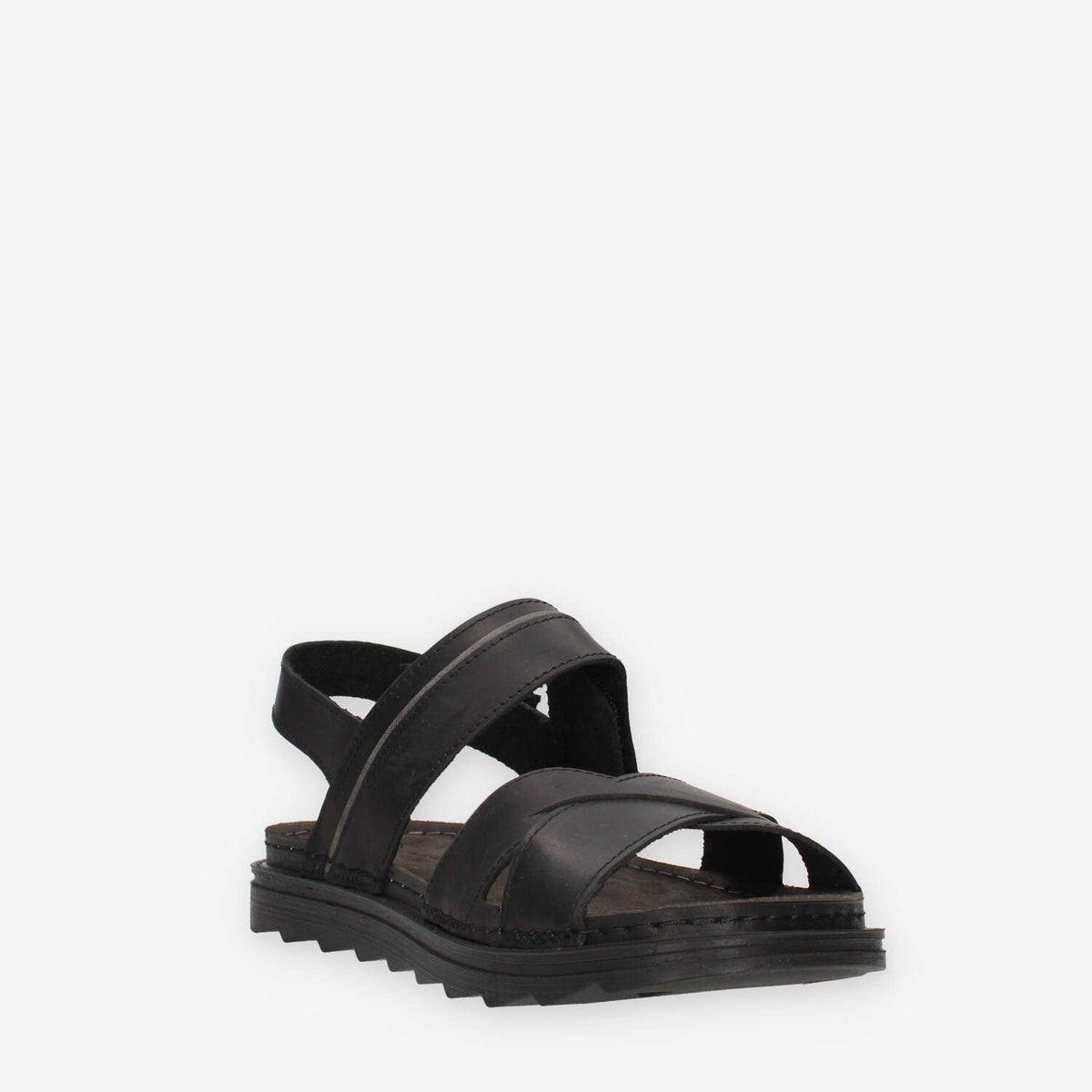 Lumberjack 102268853-TOTAL BLACK ASHER Sandali neri da uomo