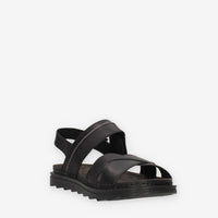 Lumberjack 102268853-TOTAL BLACK ASHER Sandali neri da uomo