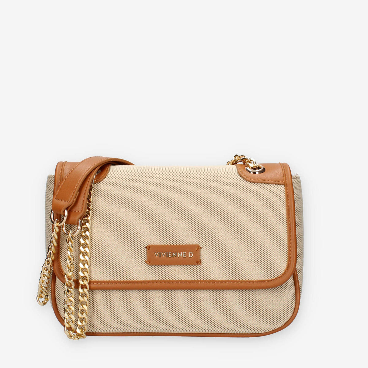 Vivienne D VFA248.CUOIO BORSA CANVAS