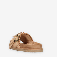 Colors of California HC.BIOW603-CAM Sandali scalzati beige da donna con frange