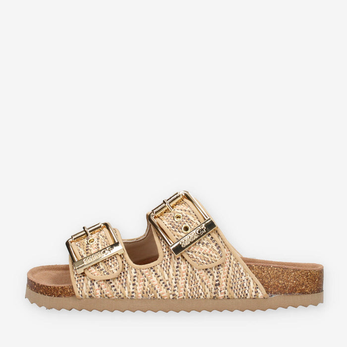 Colors of California HC.BIO609-NAT Sandali scalzati beige da donna