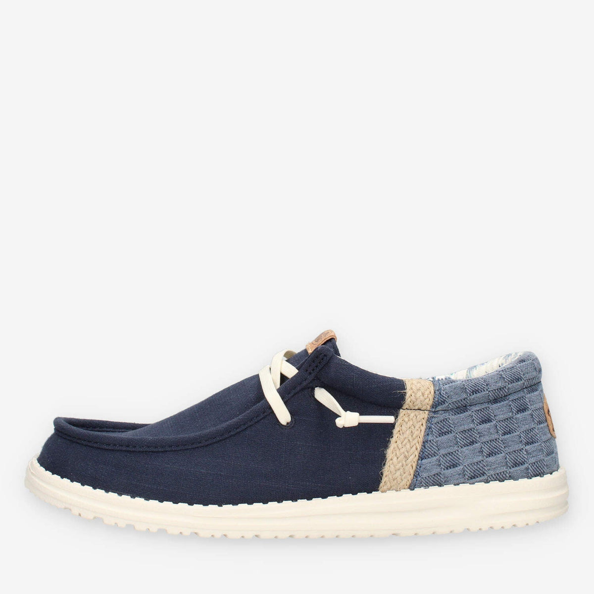Hey Dude HD.45184-4UX Wally Funk Summer Stitch Slip on blu da uomo