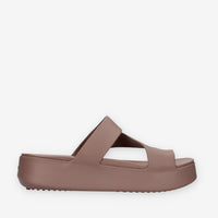 Crocs CR.210834-TRUF Getaway Platform Toe Loop Infradito marroni da donna