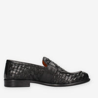 Exton 9971-INTEC-NERO Mocassini neri da uomo