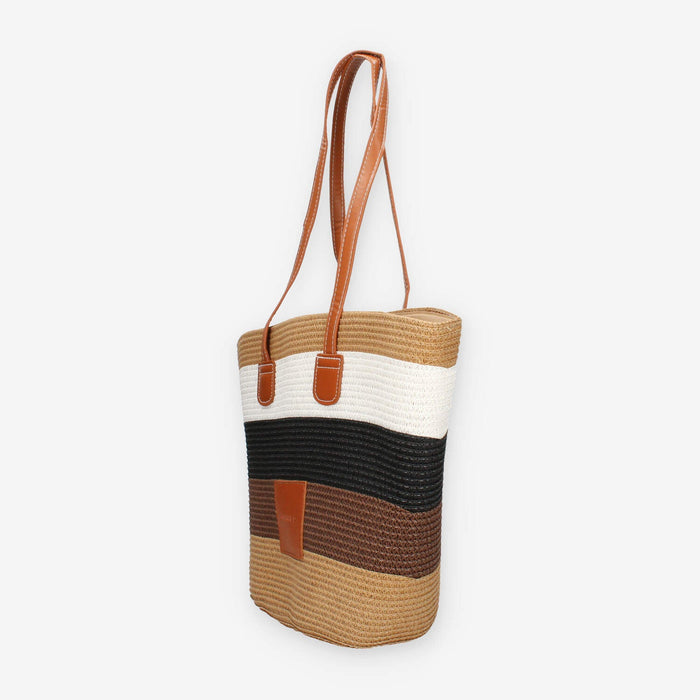 Vivienne D VBB286.MULTI Borsa a spalla in paglia multicolore