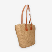 Vivienne D VBB287.BEIGE Borsa a spalla in paglia beige