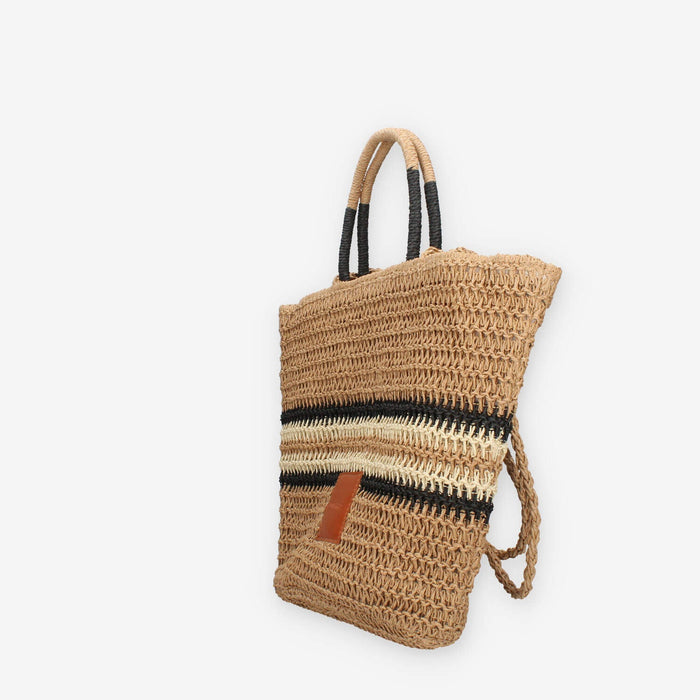 Vivienne D VBB288.BEIGE Borsa a spalla in paglia beige