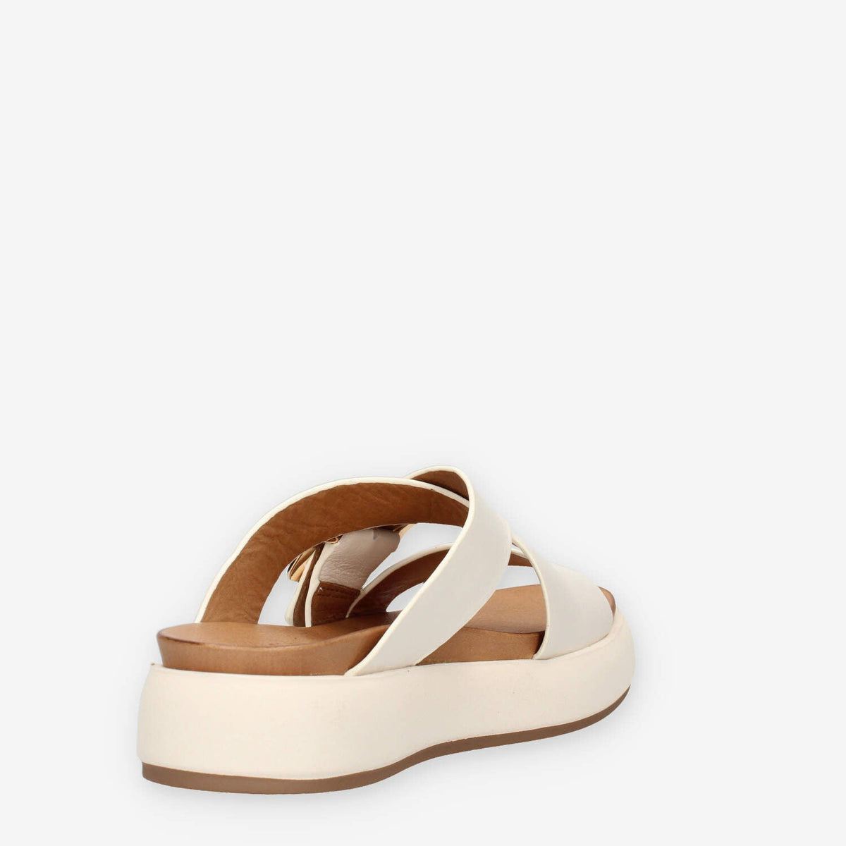 Inuovo A96065-CREMA Sandali scalzati crema da donna