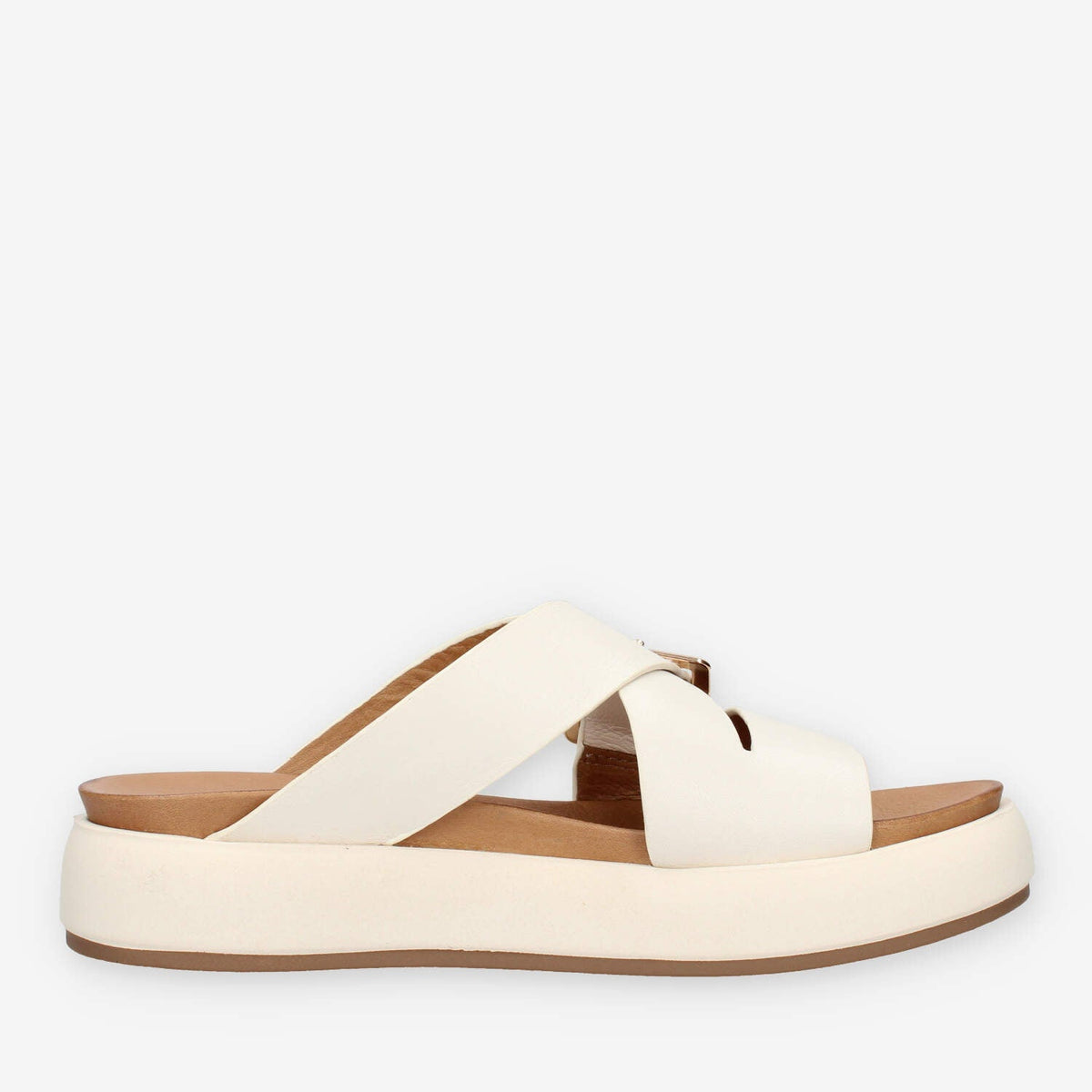 Inuovo A96065-CREMA Sandali scalzati crema da donna