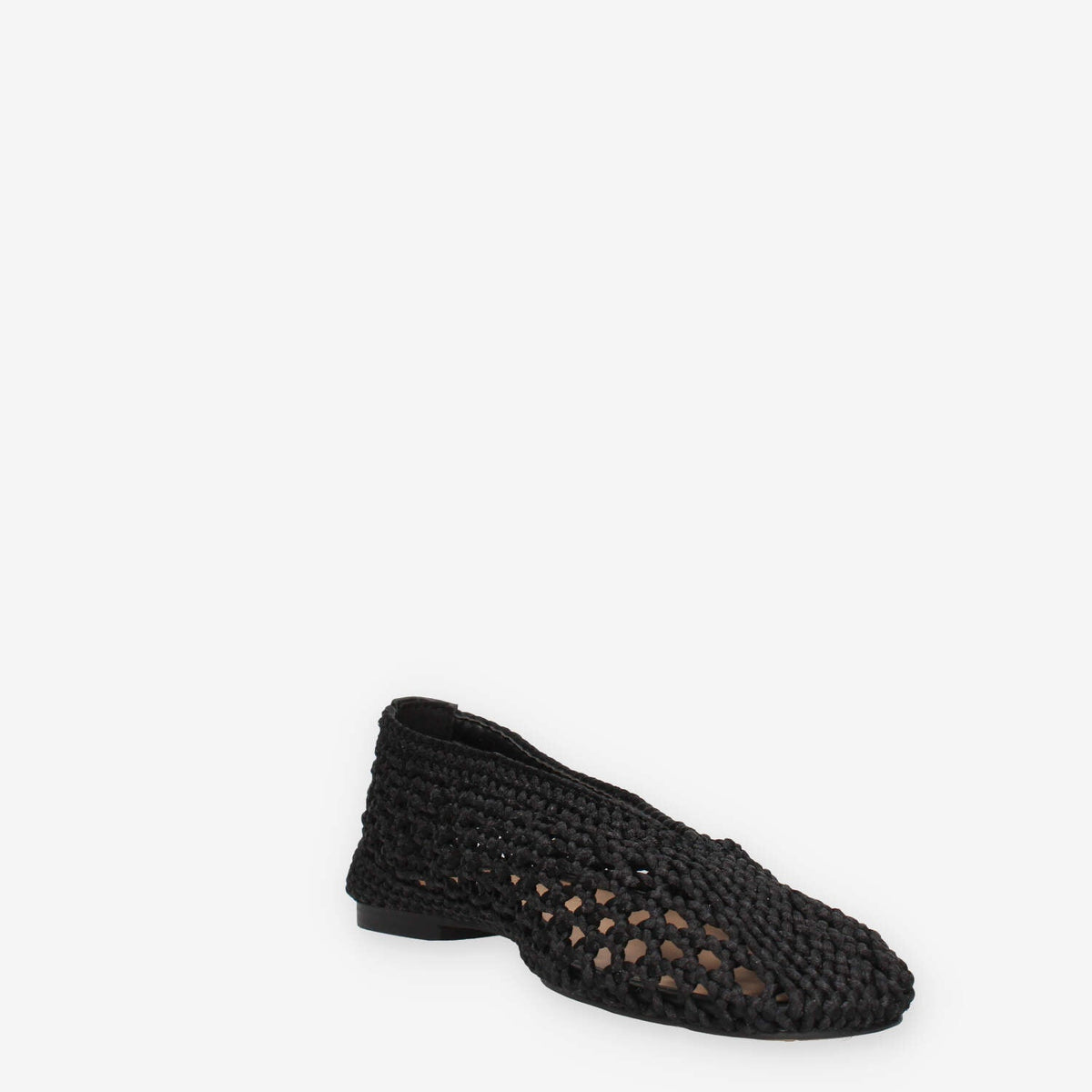 Inuovo YTA009-BLACK Ballerine nere traforate da donna
